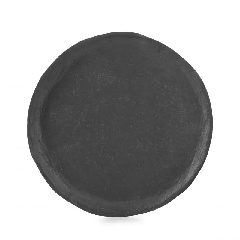 Revol Ylı Siyah Düz Tabak 28 cm