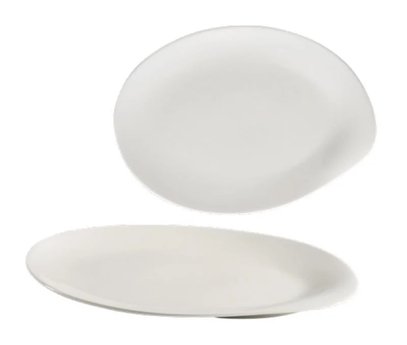 Jumbo Porselen Vals Kayık Tabak 34 cm