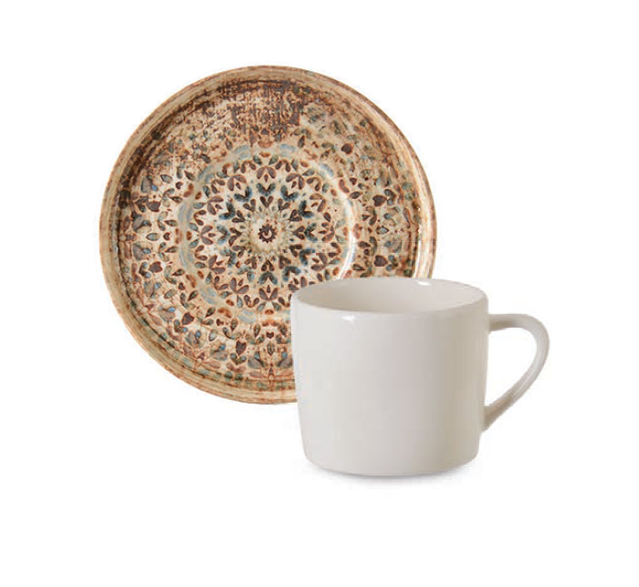 Rinart Porselen Aztec Toledo Çay Fincanı Tabağı 15 cm