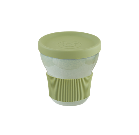 Bonna Softline Sage Silikon Kapak ve Tutacaklı Kupa 300 cc