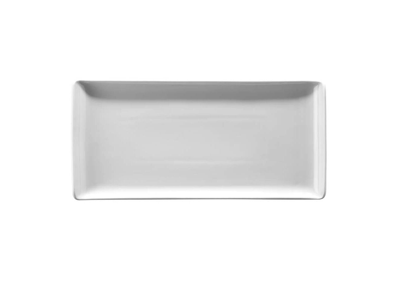 Kütahya Porselen Beyaz Tan Düz Tabak 30 x 14 cm
