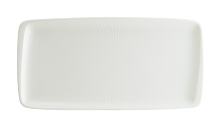 Bonna İris White Moove Dikdörtgen Tabak 34 x 16 cm