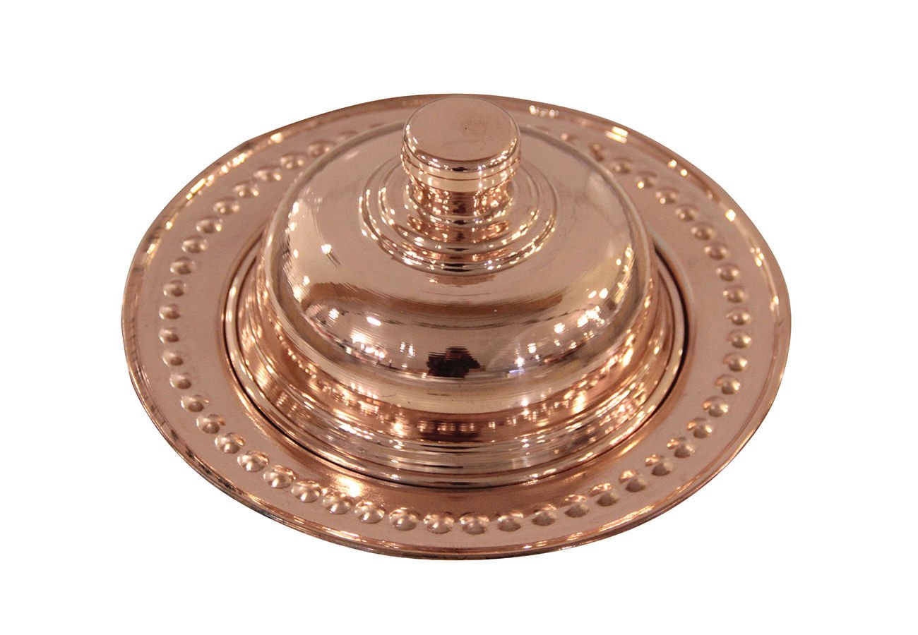 Bakır Kapaklı Meze Tabağı ç:13 cm h:3 cm