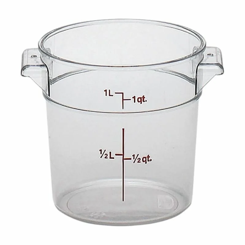 Cambro Camwear® Yuvarlak Saklama Kapları 0,9 lt