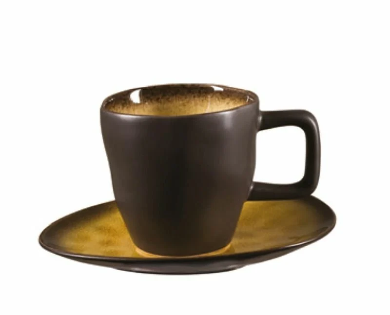 Jumbo Porselen Bitter Kahve Fincanı Tabağı 11 cm