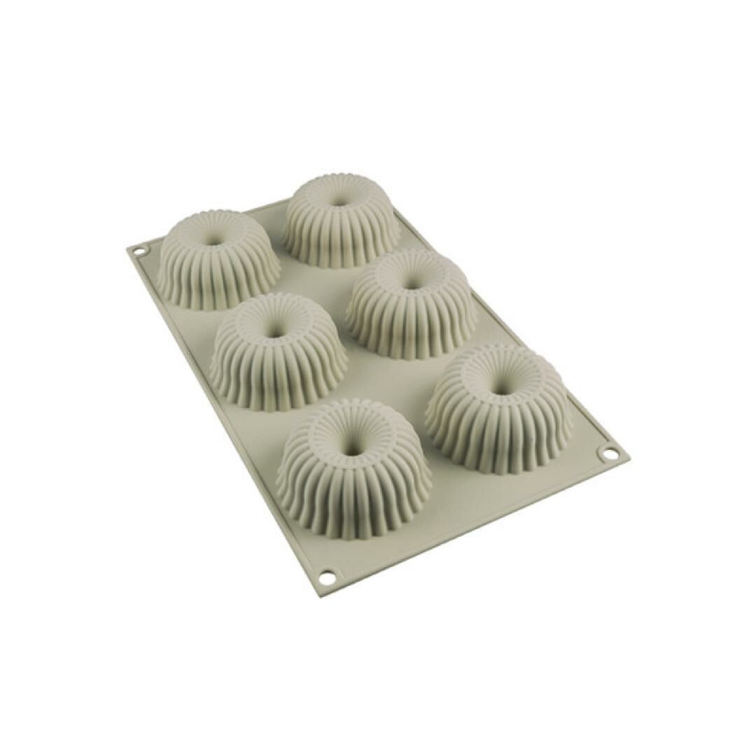 Silikomart 6-Piece Mini Raggıo-Mini Silicone Cake Mold