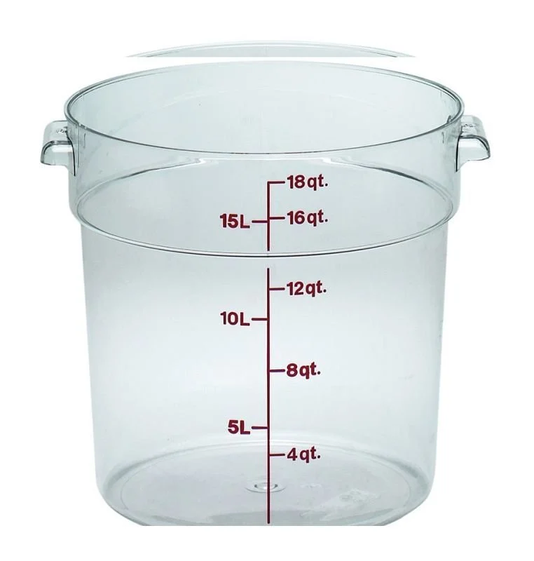 Cambro Camwear® Yuvarlak Saklama Kapları 17,2 lt