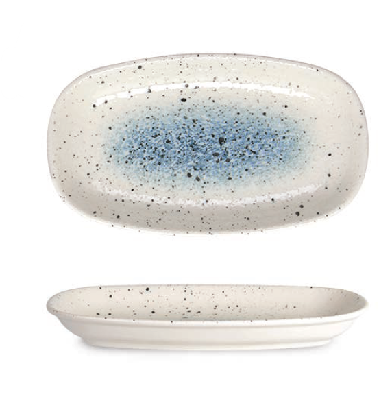 Rinart Porselen Splash Valencia Oval Tabak 16,3x9 cm