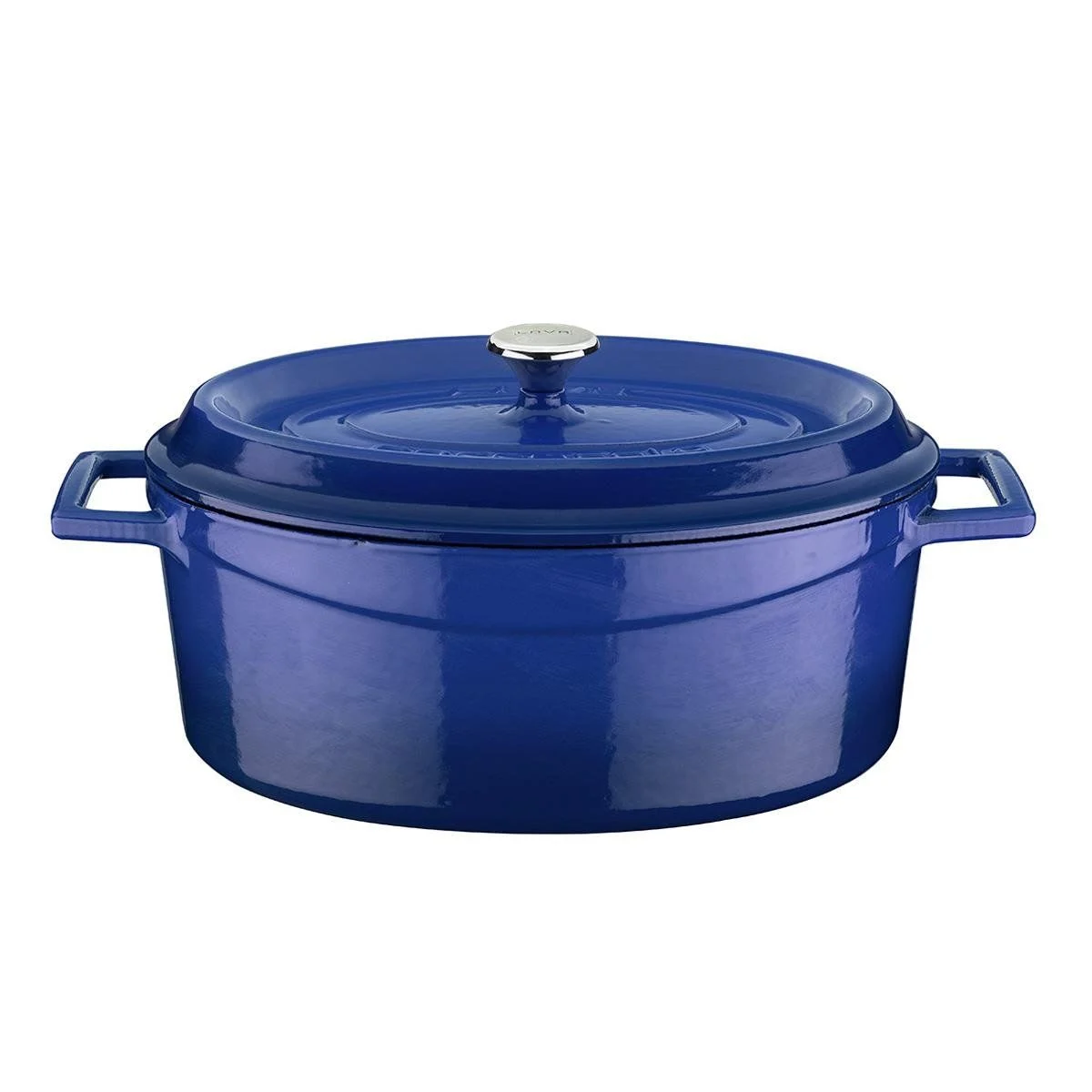 Lava Döküm Oval Tencere Trendy Serisi 3,19 lt Mavi