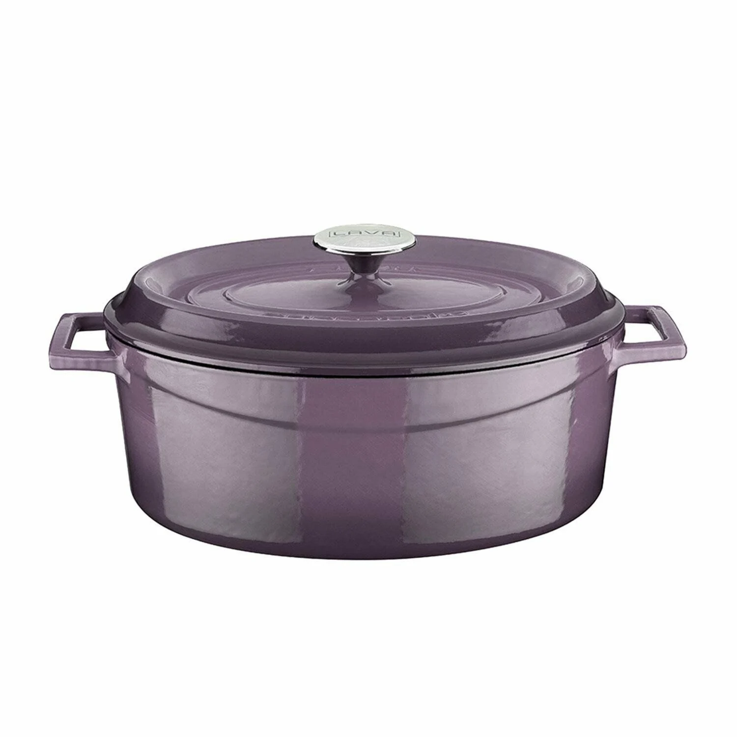 Lava Döküm Oval Tencere Trendy Serisi 3,19 lt Mor