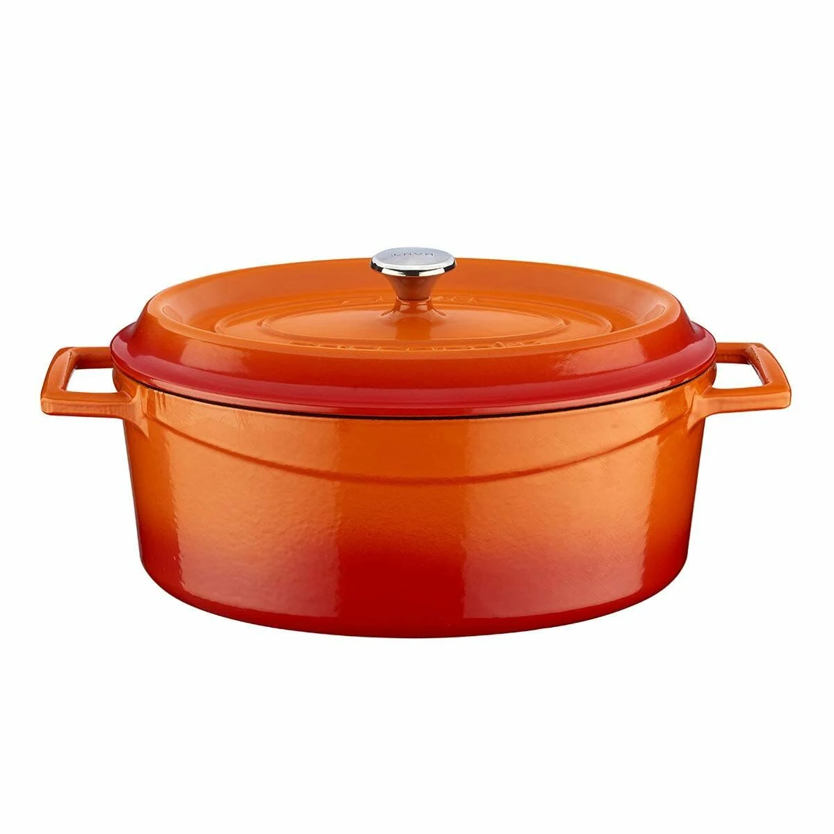 Lava Döküm Oval Tencere Trendy Serisi 3,19 lt Turuncu