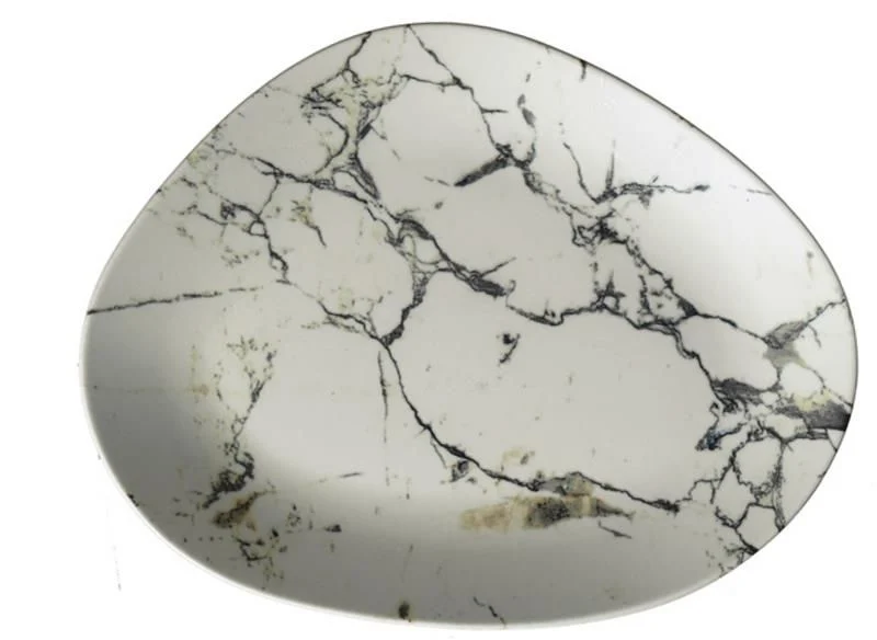 Kütahya Porselen Marble Düz Tabak 35 cm