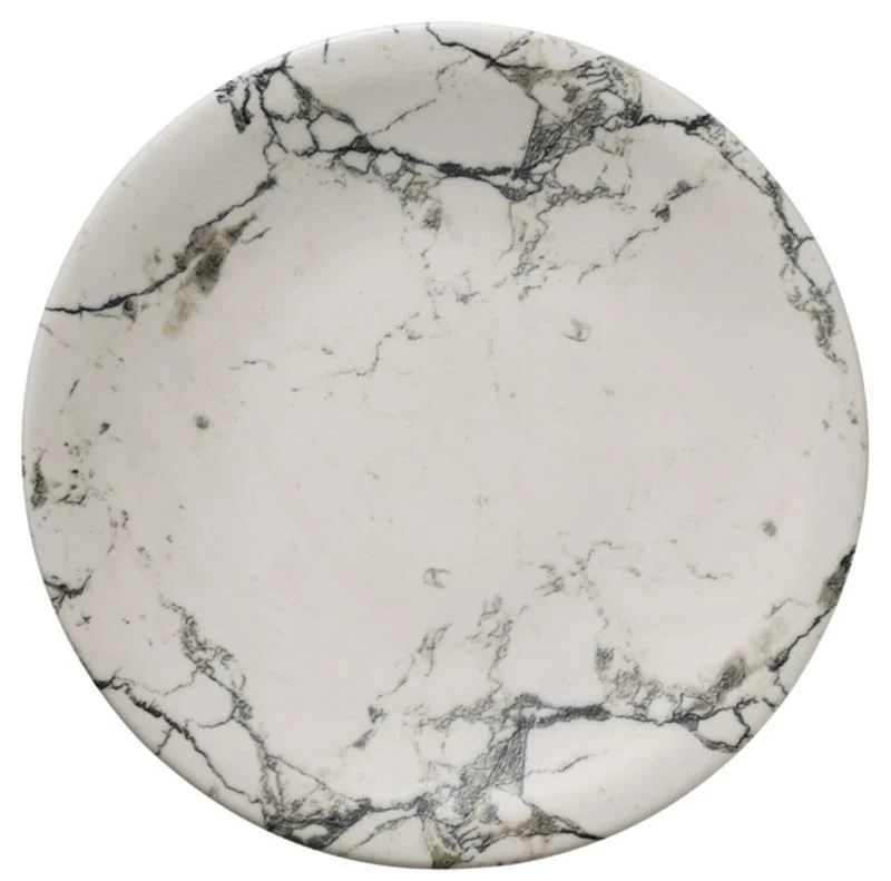 Kütahya Porselen Marble Düz Tabak 17 cm