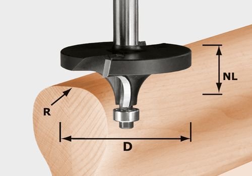 Yuvarlatma freze bıçağı HW R16/D64/26 S12