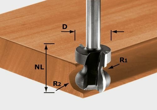 Entegre kulp freze bıçağı HW S8 D22/16/R2,5+6