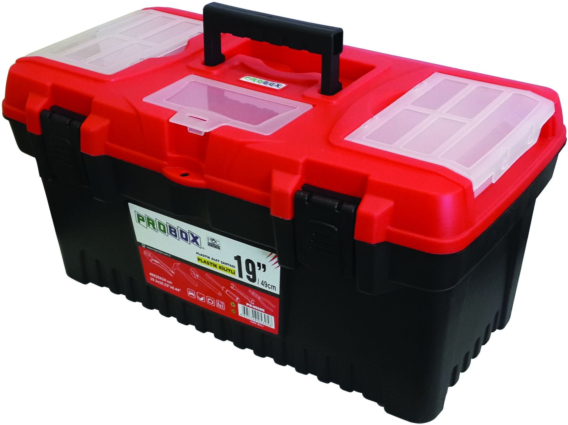 PROBOX PX05305 - 19'' PLASTİK KİLİTLİ TAKIM ÇANTASI