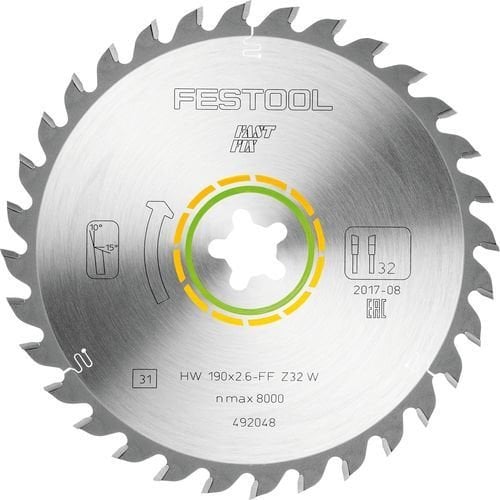 Daire testere bıçağı HW 190x2,6 FF W32 WOOD UNIVERSAL