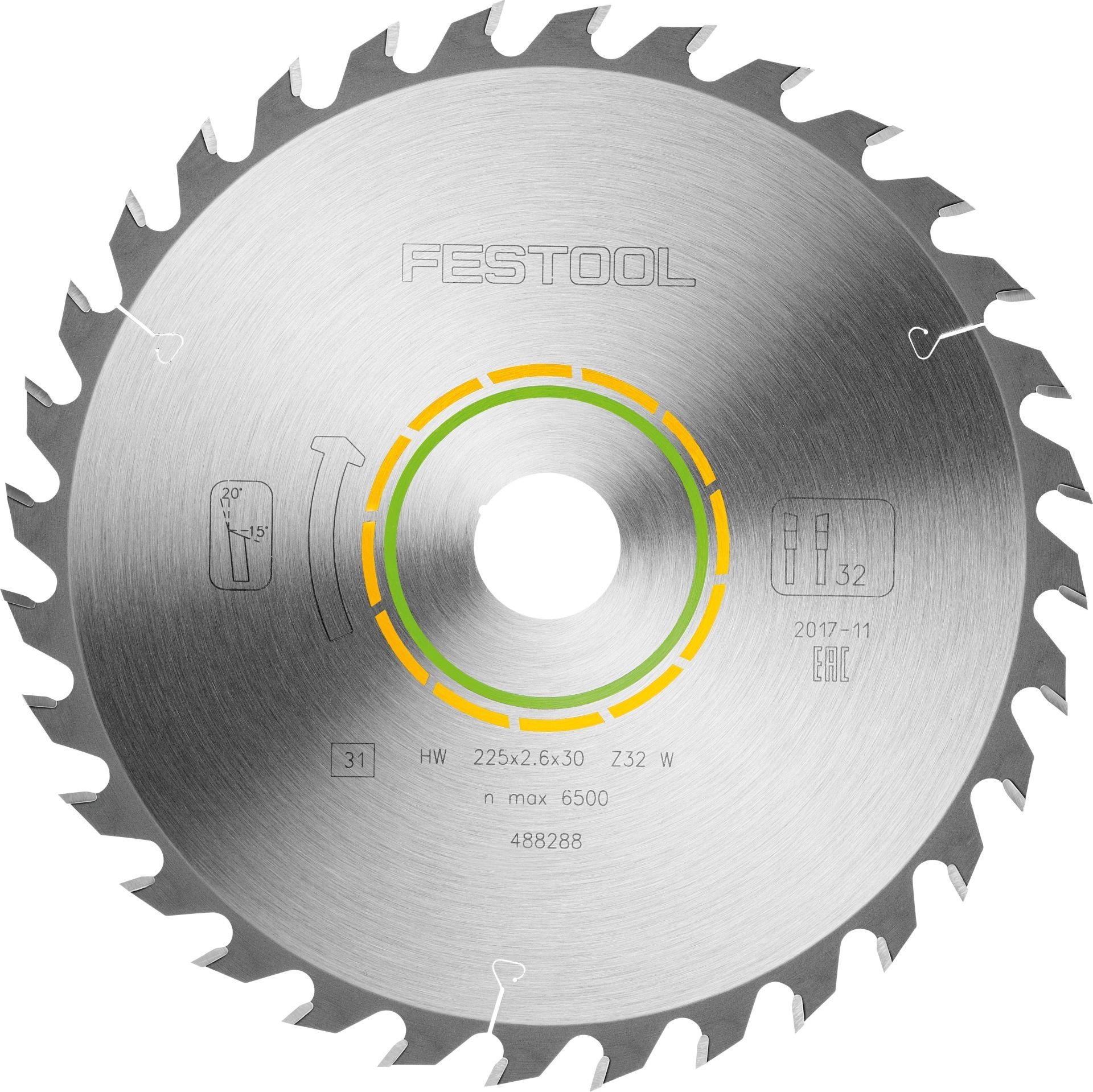 Daire testere bıçağı HW 225x2,6x30 W32 WOOD UNIVERSAL