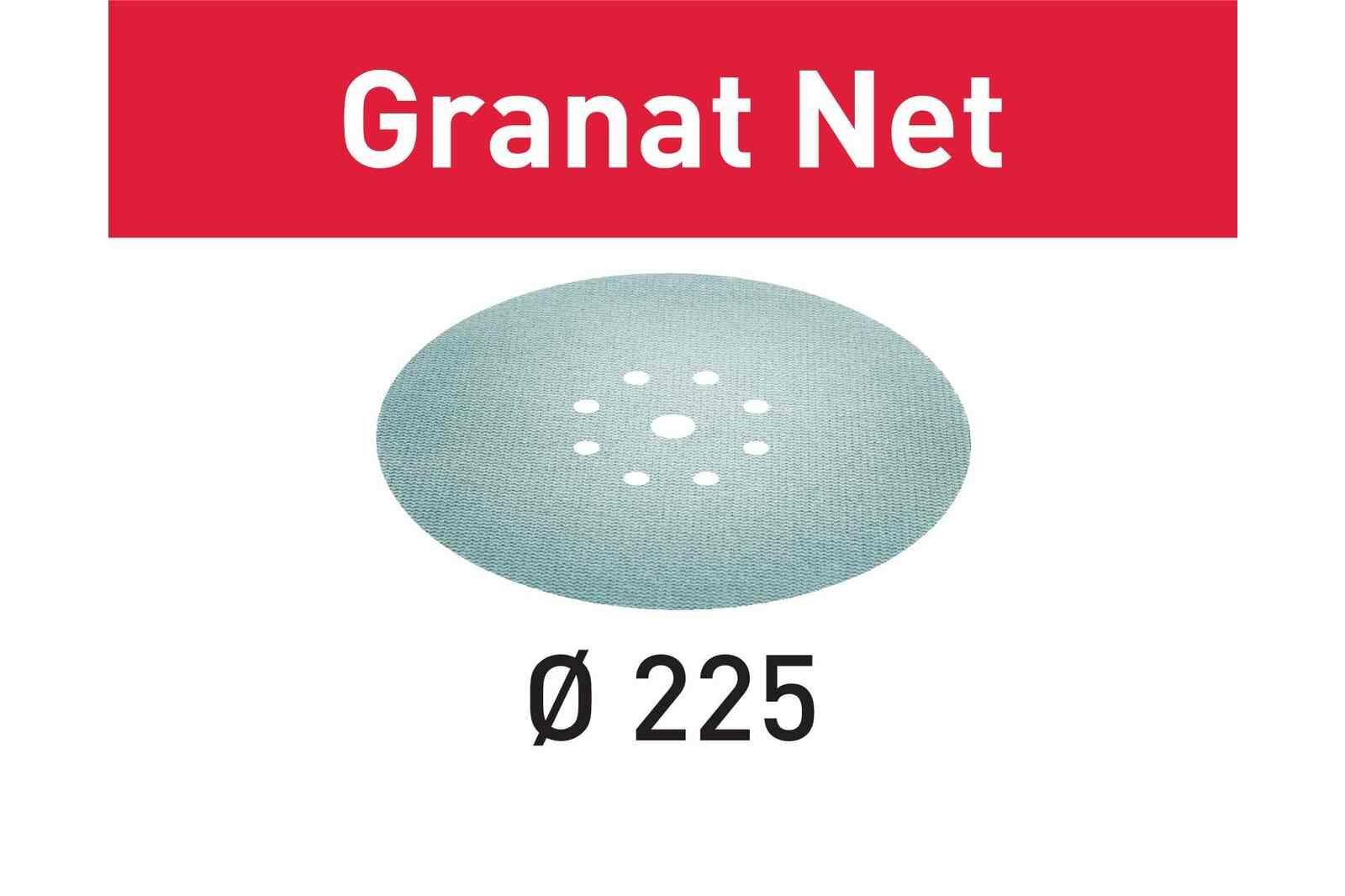 Fileli zımparalama malzemesi STF D225 P240 GR NET/25 Granat Net