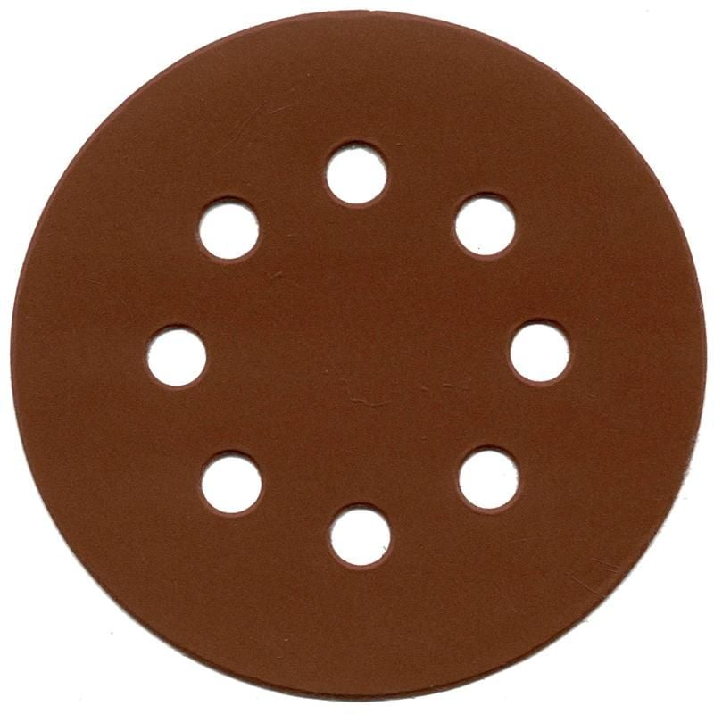 ALÜMİNYUM OKSİT CIRTLI 8 DELİKLİ DİSK ZIMPARA 125 mm 100 KUM