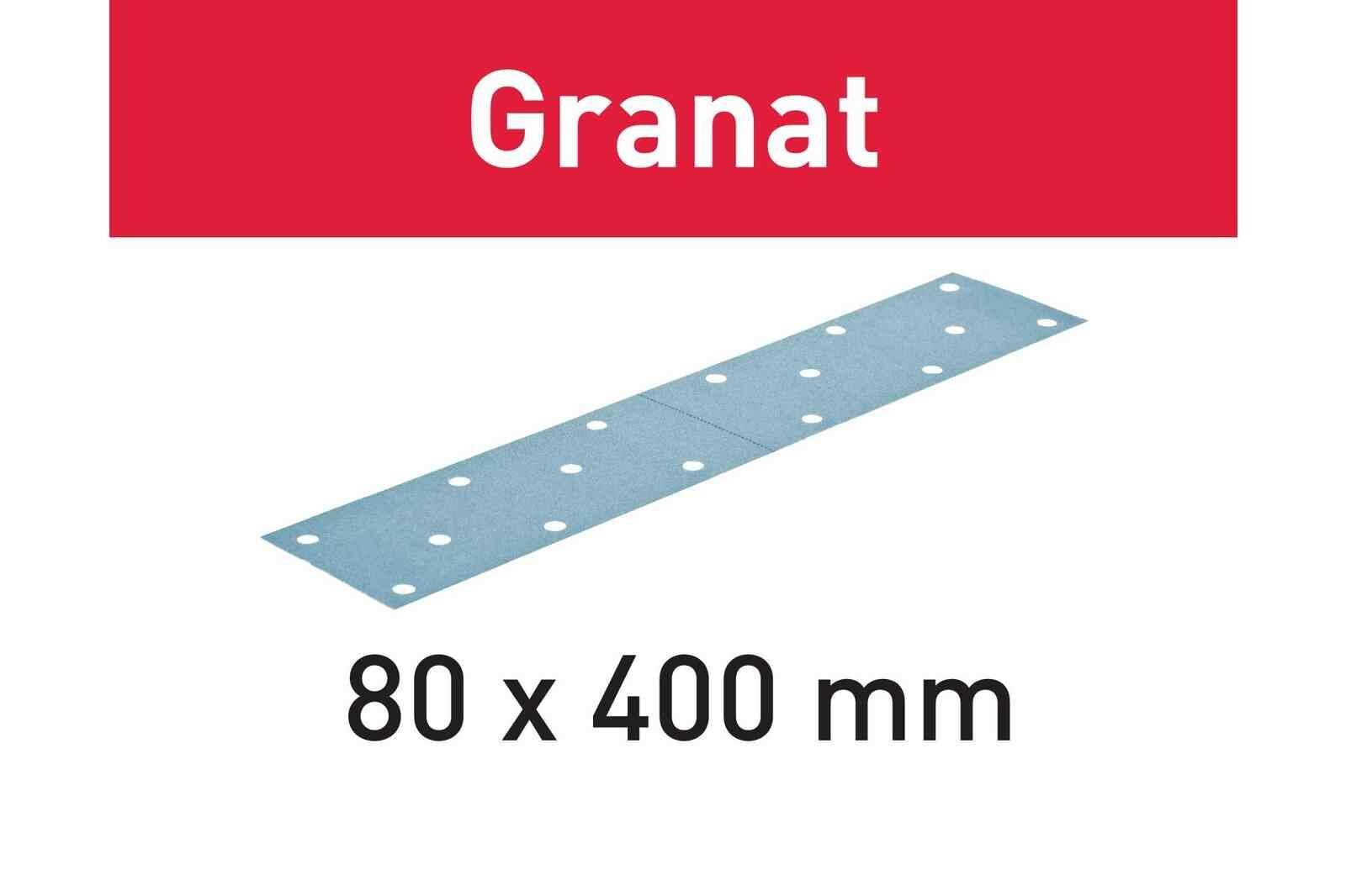 Zımparalama çizikleri STF 80x400 P180 GR/50 Granat