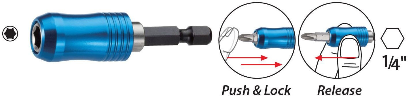 PROSCR SCR16306 - 1/4'' x 60MM HIZLI MANYETİK BİTS TUTUCU