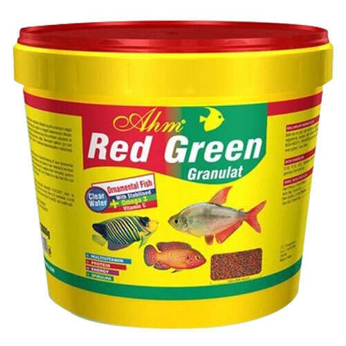 Ahm Red Green Granulat Akvaryum Balık Yemi 3 Kg