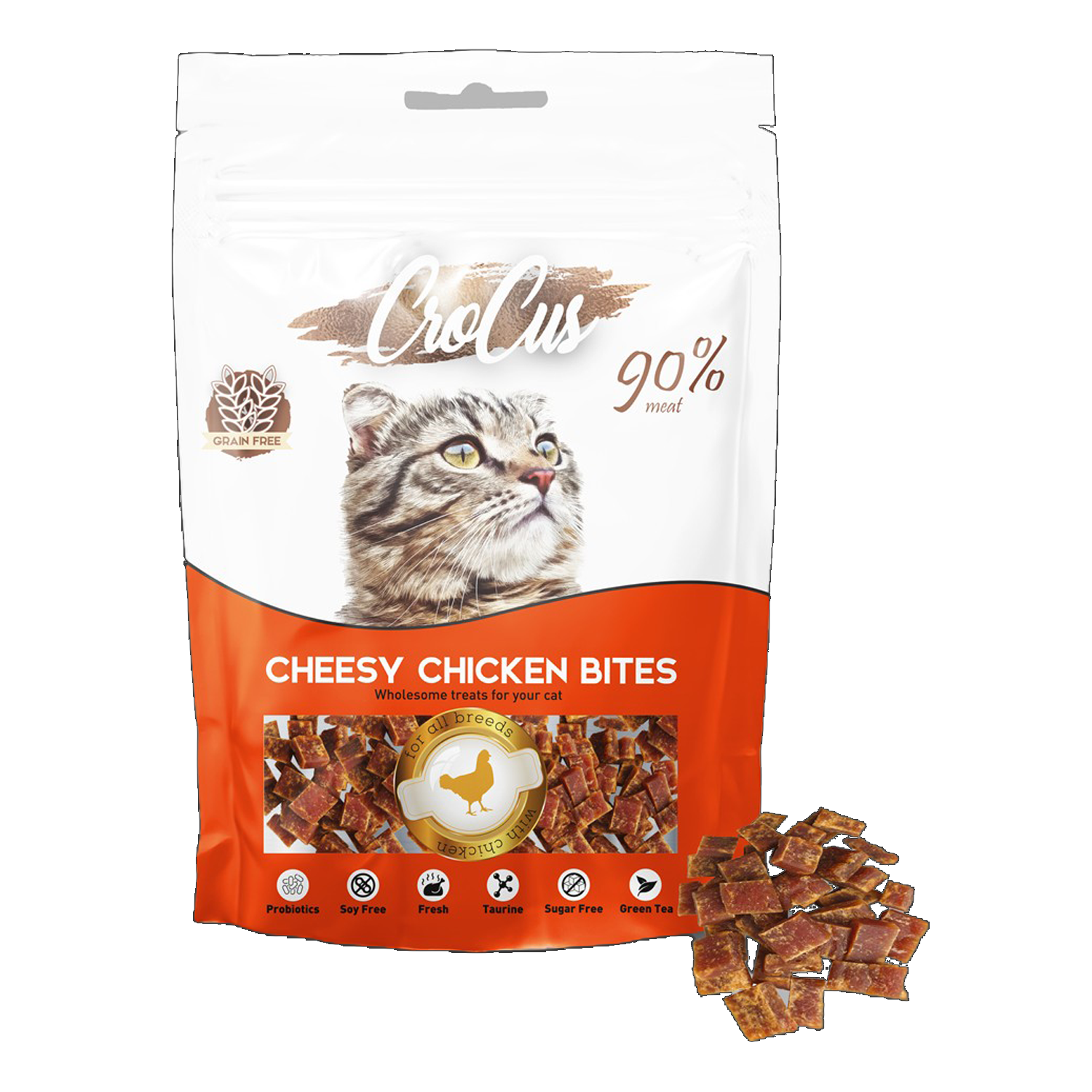 Crocus Bites Tavuklu Tahılsız Kedi Ödülü 80 Gr