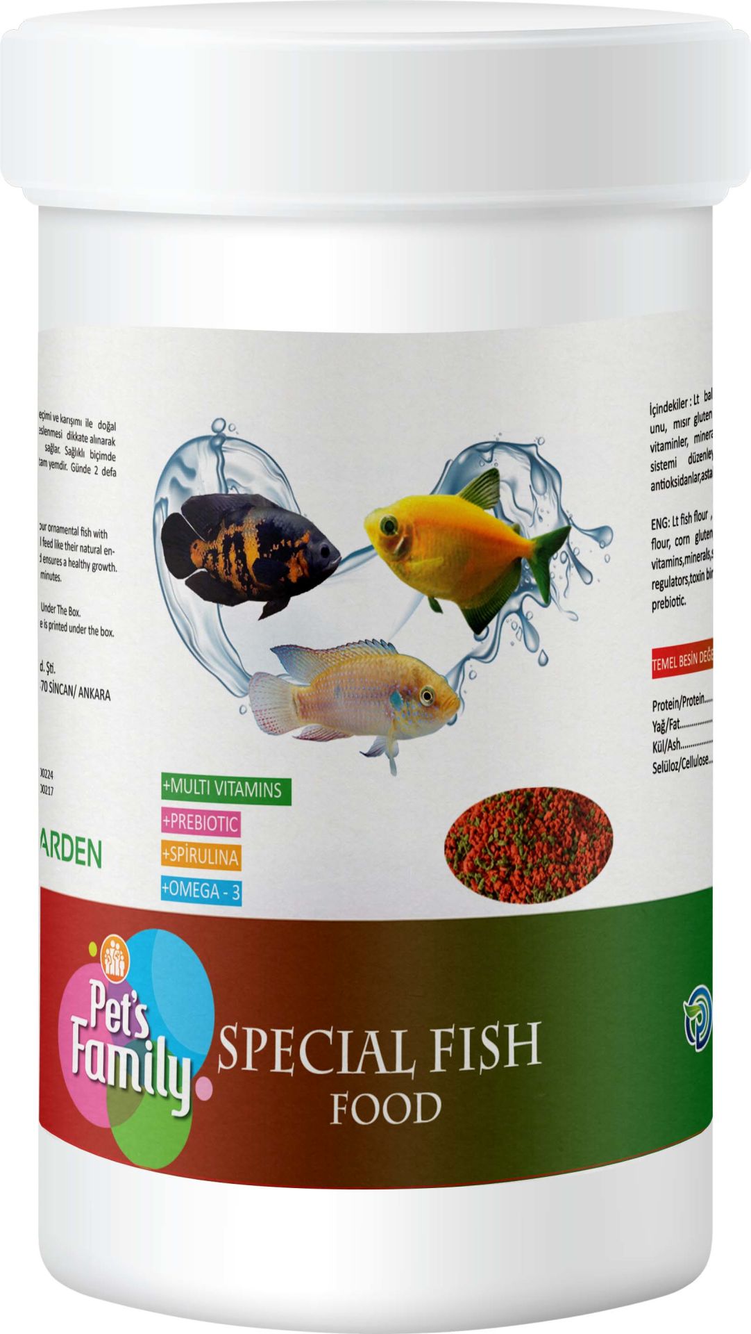 Pet’s Family Special Fısh Food 250ml/100 Gr