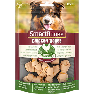 SmartBones Küçük Irk Köpekler İçin Tavuklu 8'li Çiğneme Kemikleri 128 gr