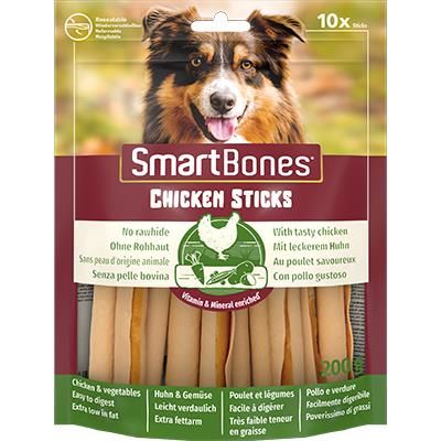 SmartBones Köpekler İçin 10'lu Tavuklu Çiğneme Çubukları 200 gr