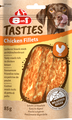 8in1 Tasties Chicken Fillets Tavuk Fileto Köpek Ödülü 85 gr