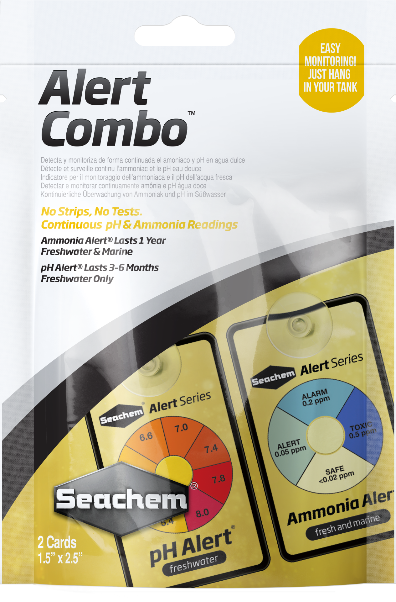 Seachem Alert Combo Pack (pH ve Amonyak Uyarı Kiti Bir Arada)