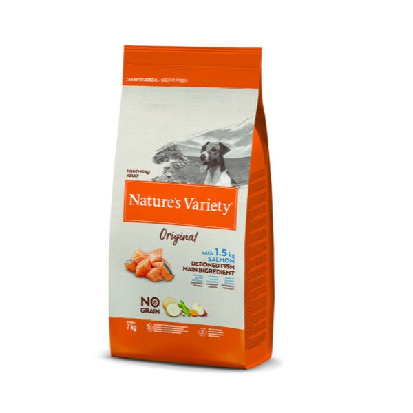 Nature's Variety Köpek No Grain Mini Adult Salmon 7 Kg