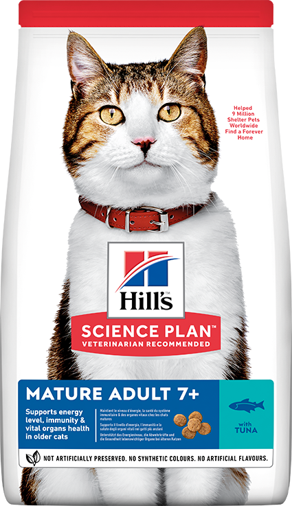Hill's Mature Adult +7 Ton Balıklı Yaşlı Kedi Maması 1.5 Kg