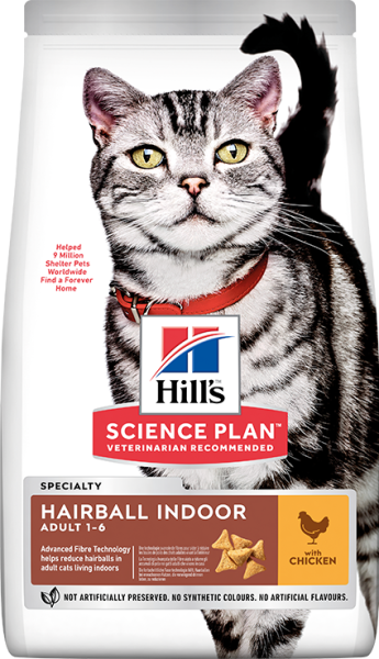 Hill's Hairball & İndoor Tavuk Etli Yetişkin Kedi Maması 1.5 Kg