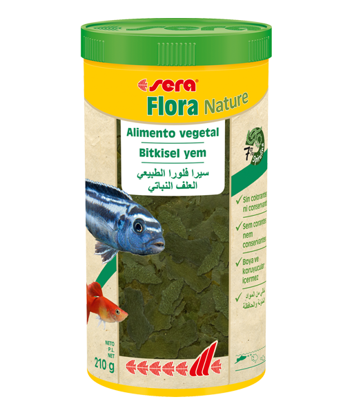 Sera Flora Nature Bitkisel Balık Yemi 1000 ml