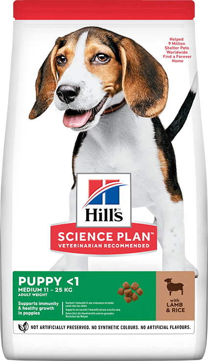 Hill's Puppy Medium Kuzu Etli ve Pirinçli Orta Irk Yavru Köpek Maması 2.5 Kg