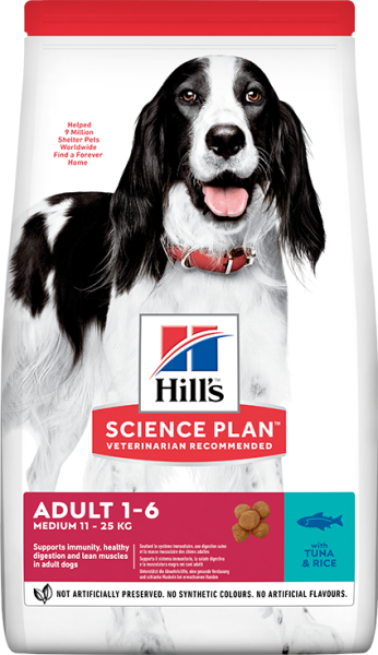 Hill's Adult Medium Ton Balıklı ve Pirinçli Orta Irk Yetişkin Köpek Maması 2.5 Kg