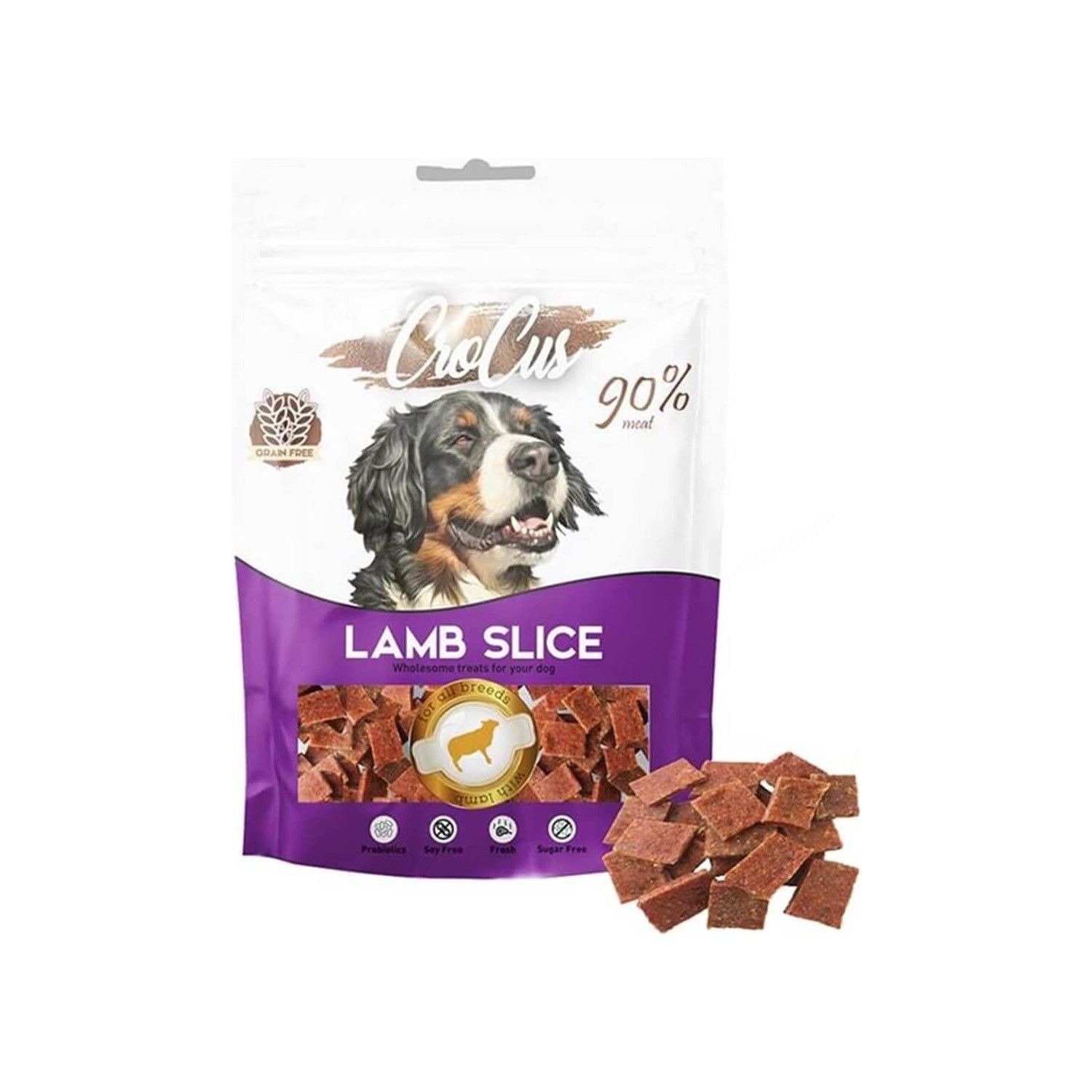 Crocus Slice Kuzulu Tahılsız Köpek Ödülü 80 Gr