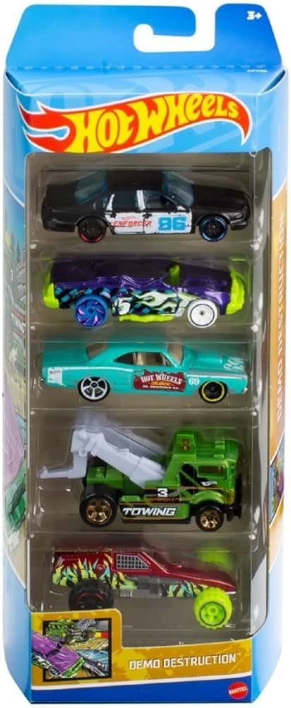 Hot Wheels 5'li Araba Seti - Demo Destruction