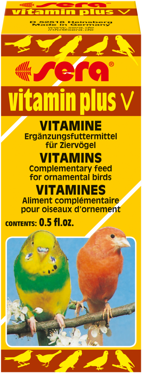 Sera Vitamin Plus V Kuşlar için Vitamin 15 ml