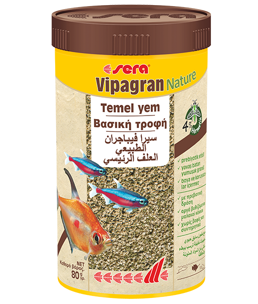 Sera Vipagran Nature Balık Yemi 250 ml