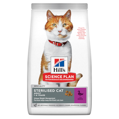 Hill's Young Adult Sterilised Ördekli Yetişkin Kısırlaştırılmış Kedi Maması 1.5 Kg