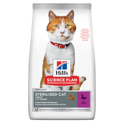 Hill's Young Adult Sterilised Ördekli Yetişkin Kısırlaştırılmış Kedi Maması 1.5 Kg