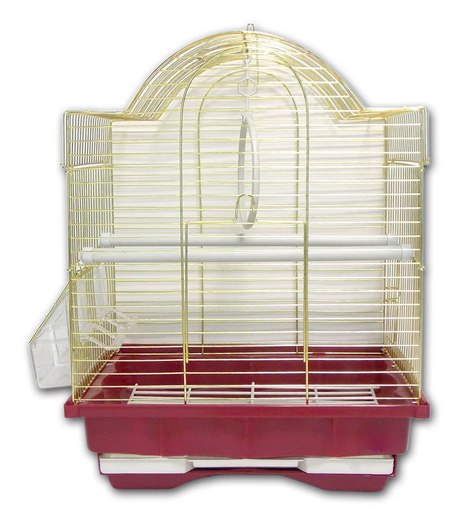 Dayang İki Kapılı Kubbeli Muhabbet Kafes Prinç 30*23*39 Cm