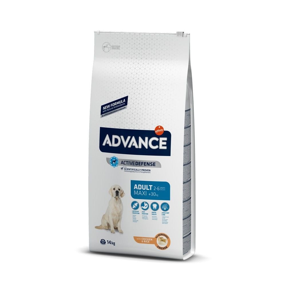 Advance Tavuklu ve Pirinçli Büyük Irk Yetişkin Köpek Maması 14 Kg