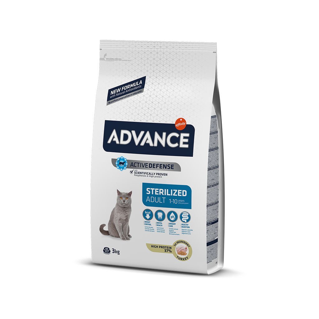 Advance Hindili Kısırlaştırılmış Yetişkin Kedi Maması 3 Kg