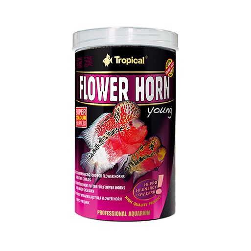 Tropical Flower Horn Young Pellet Balık Yemi 250 ml