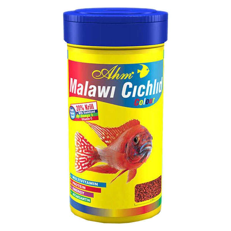 Ahm Malawi Cichlid Colour Granulat Balık Yemi 250 ml